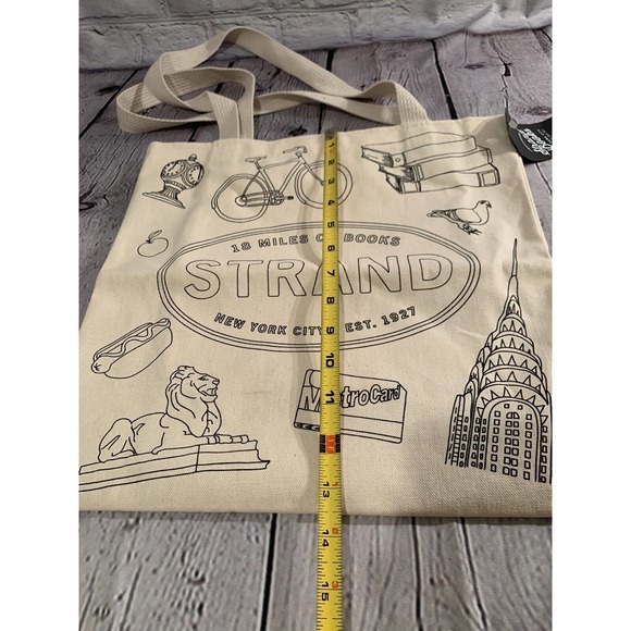Strand Book‎ Store NY Tote!-18 Miles Of Books! NEW WITH TAGS METRO TAXI LIBERTY - Picture 13 of 14